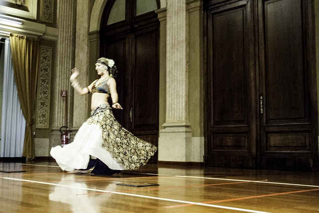Chiara mentre volteggia
